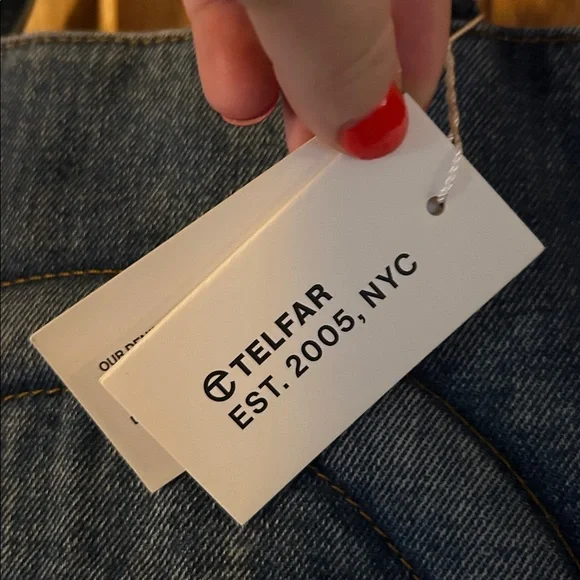 Large Telfar Denim Tote Bag- New With Tags, never used - Picture 2 of 6